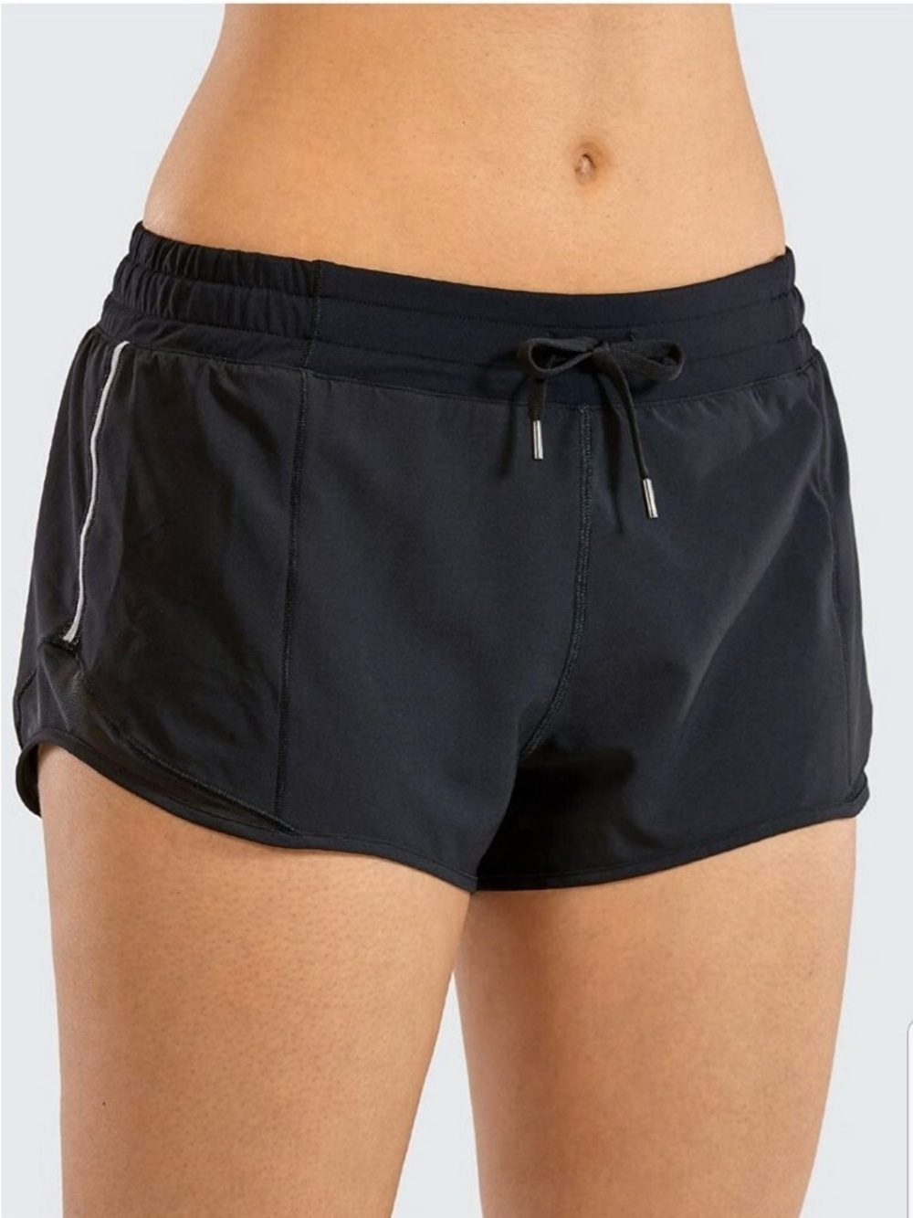 lululemon athletica Black Women's Athletic Shorts with Drawcord